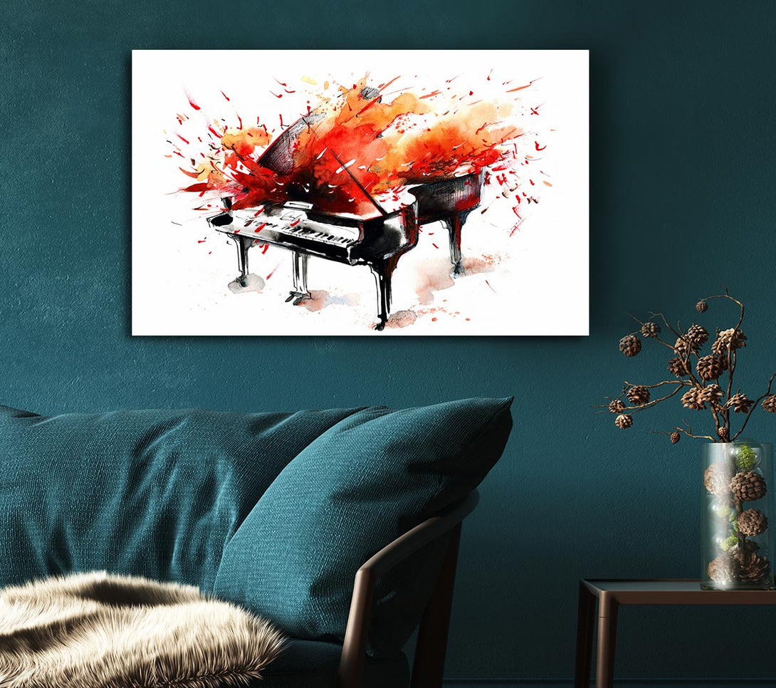 Picture of Piano Blast Canvas Print Wall Art