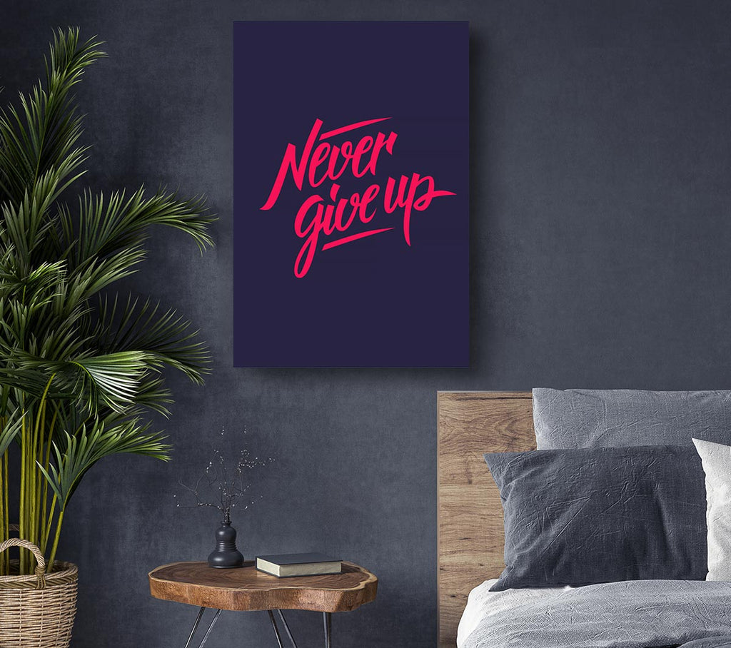 Picture of Never Give Up 1 Canvas Print Wall Art