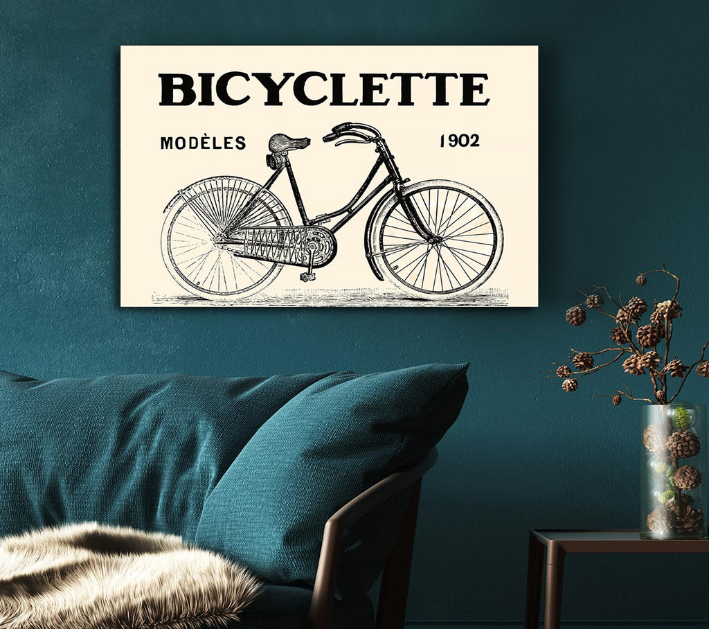 Picture of French Bicycle Canvas Print Wall Art