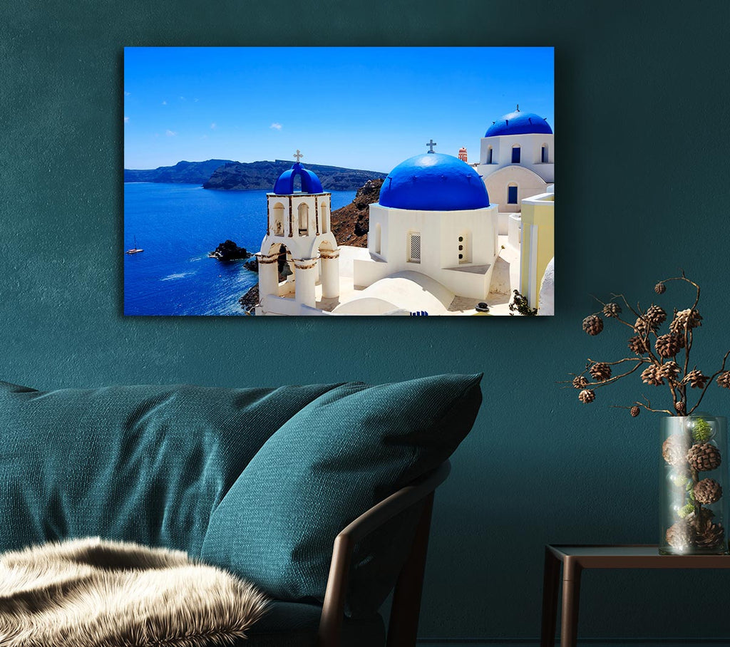 Picture of Santorini Wonder Canvas Print Wall Art