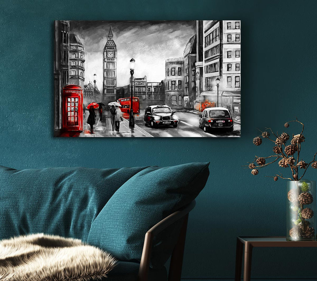 Picture of Iconic London Streets Canvas Print Wall Art
