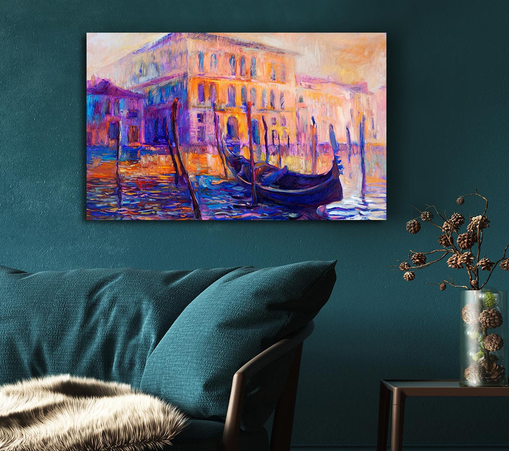 Picture of Lonesome Gondola Canvas Print Wall Art