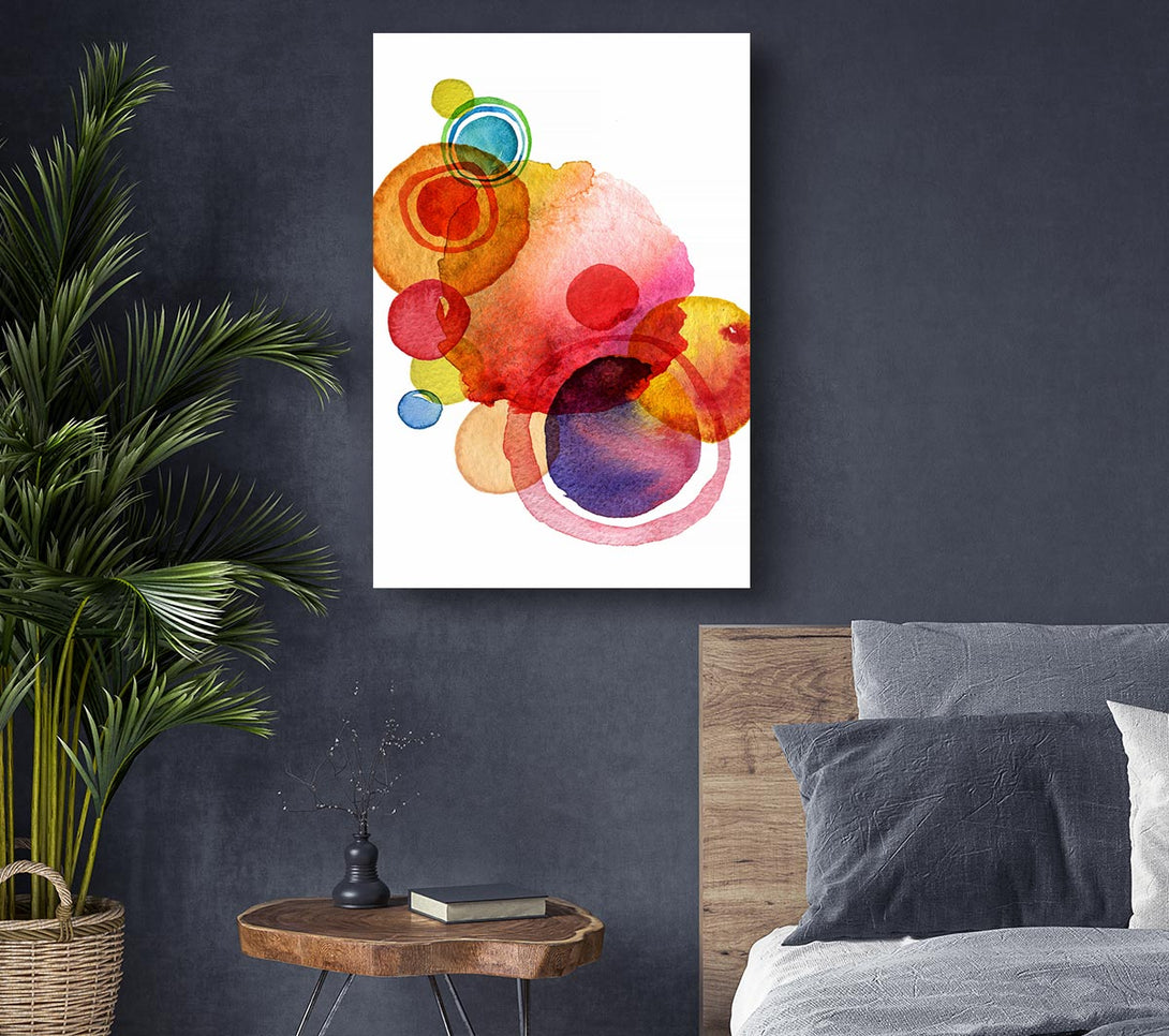 Picture of Rainbow Planets Canvas Print Wall Art