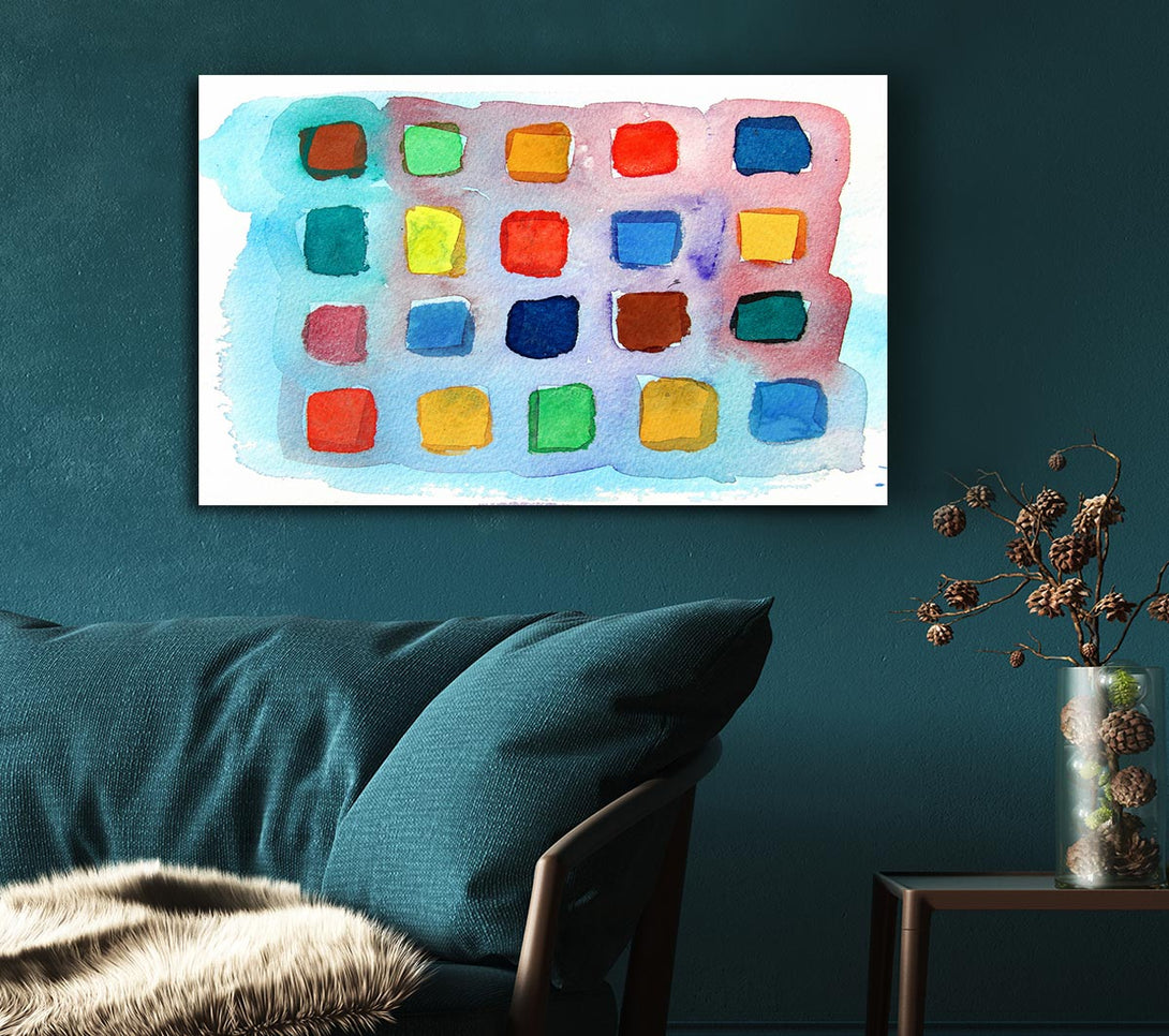  A Canvas Print of Colour Palette Canvas Wall Art