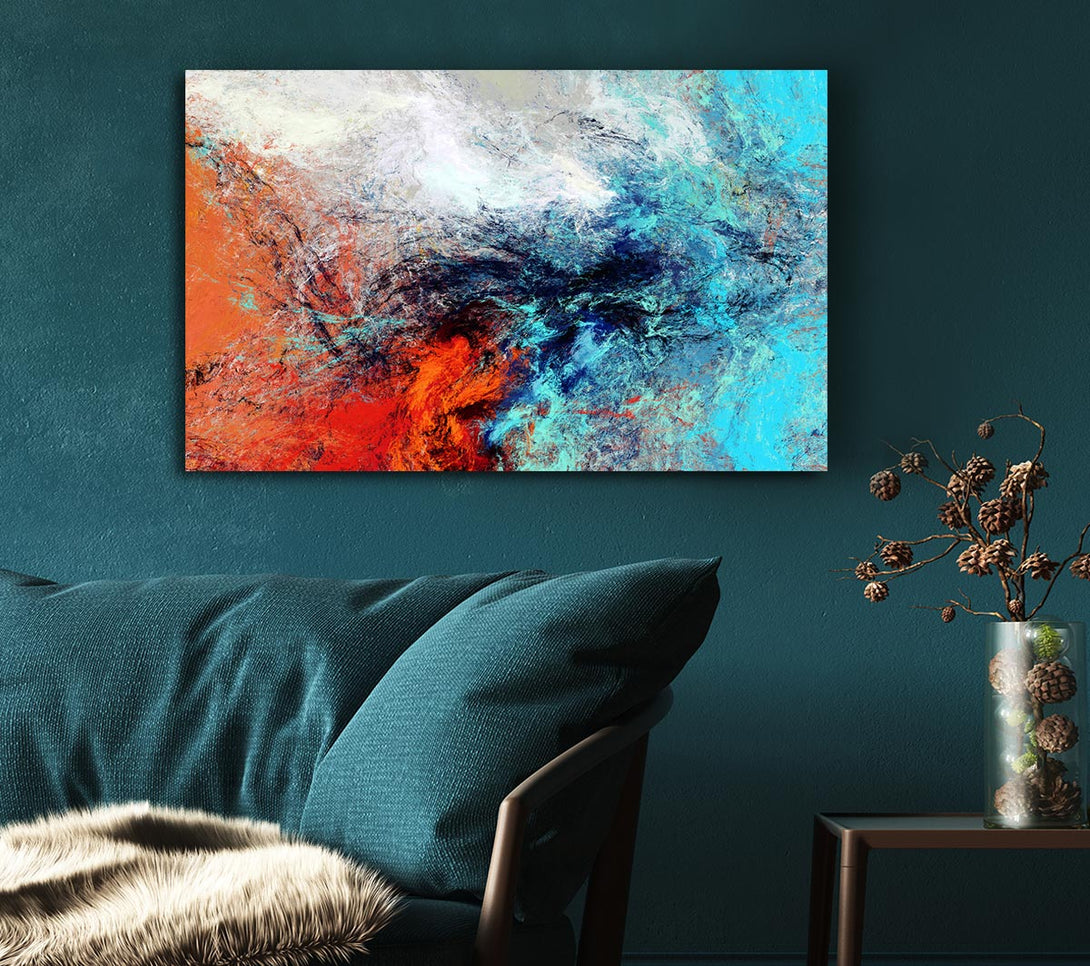 Picture of Fire And Ice Canvas Print Wall Art