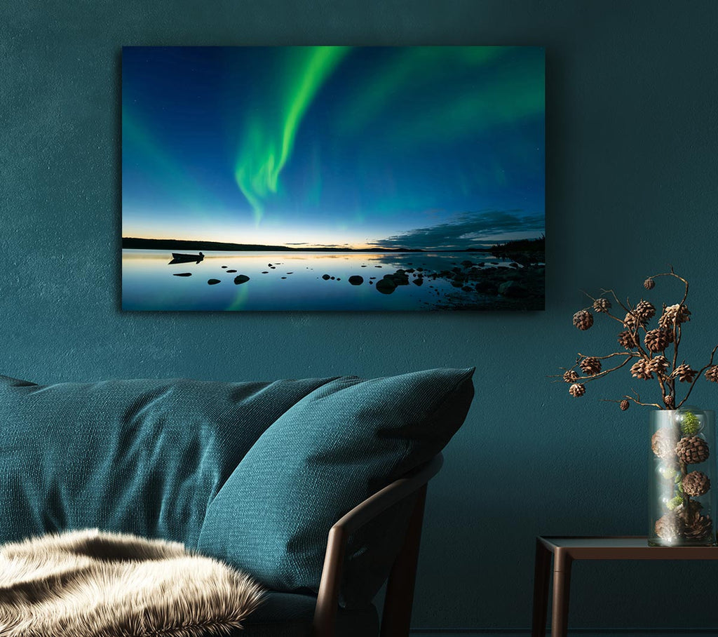 Picture of Northern Light Reflections Canvas Print Wall Art