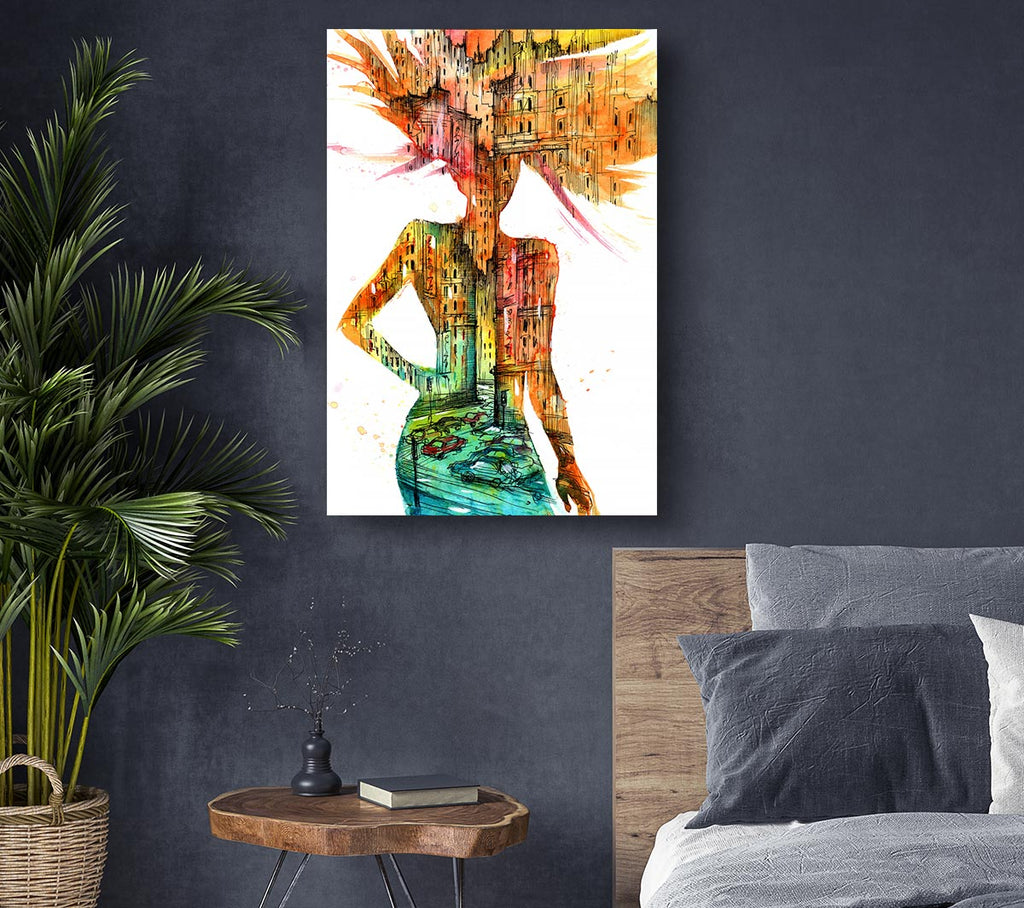 Picture of Woman Of The City Canvas Print Wall Art