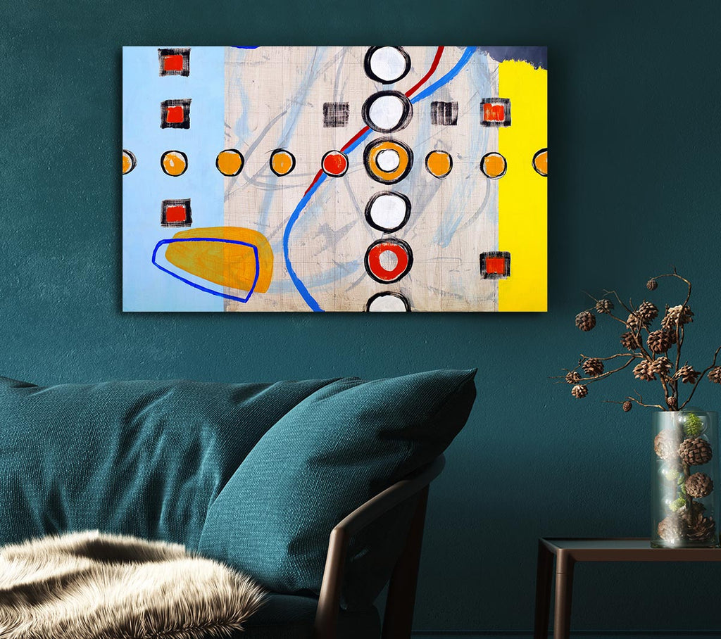 Picture of All Circles And Squares Canvas Print Wall Art