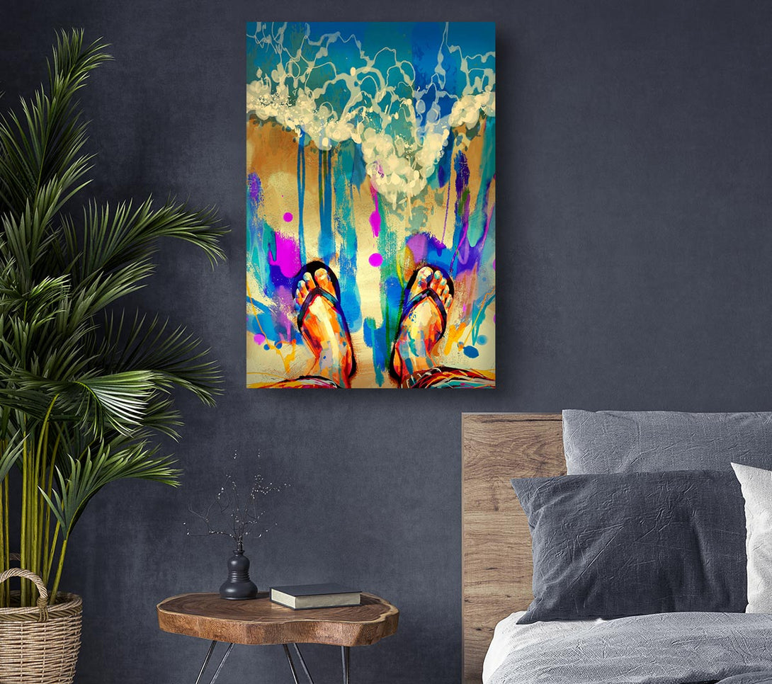 Picture of Flip Flop Heaven Canvas Print Wall Art