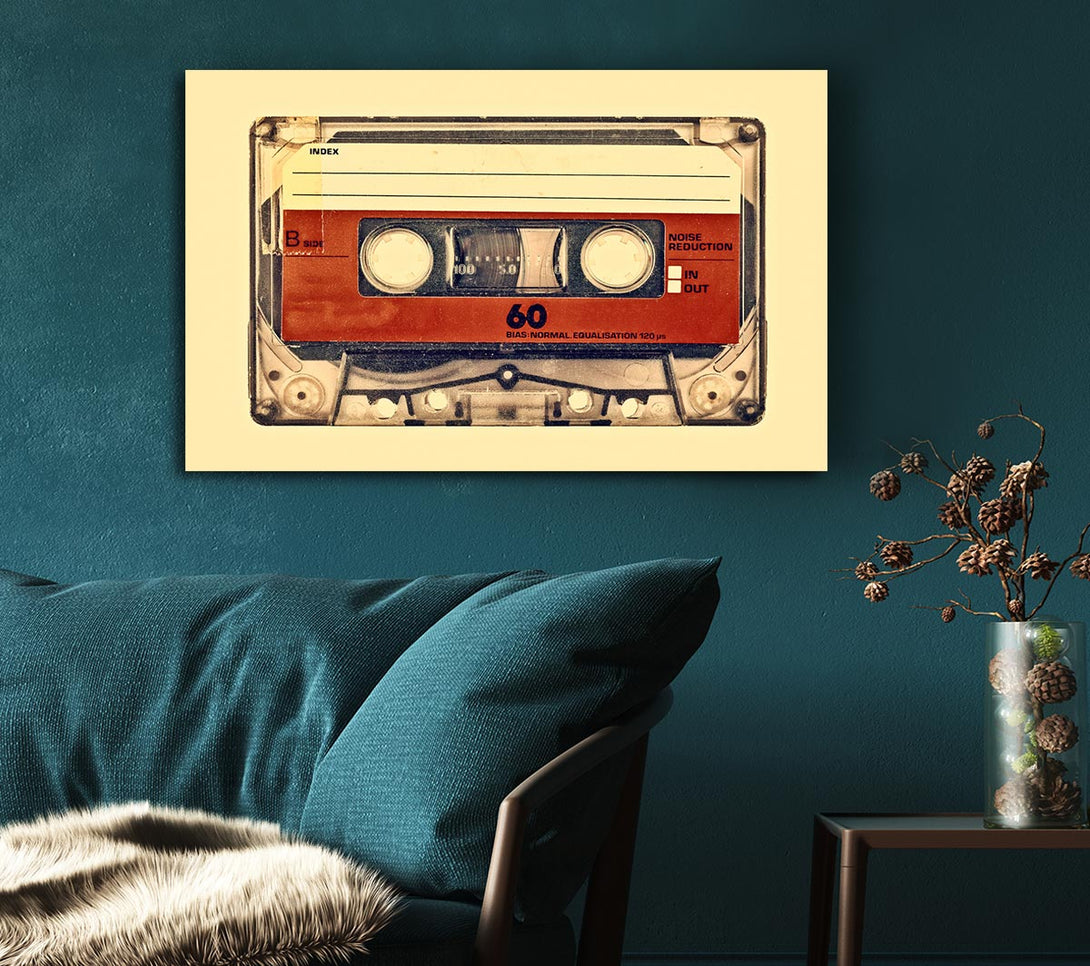  A Canvas Print of Retro Cassette Tape Canvas Art