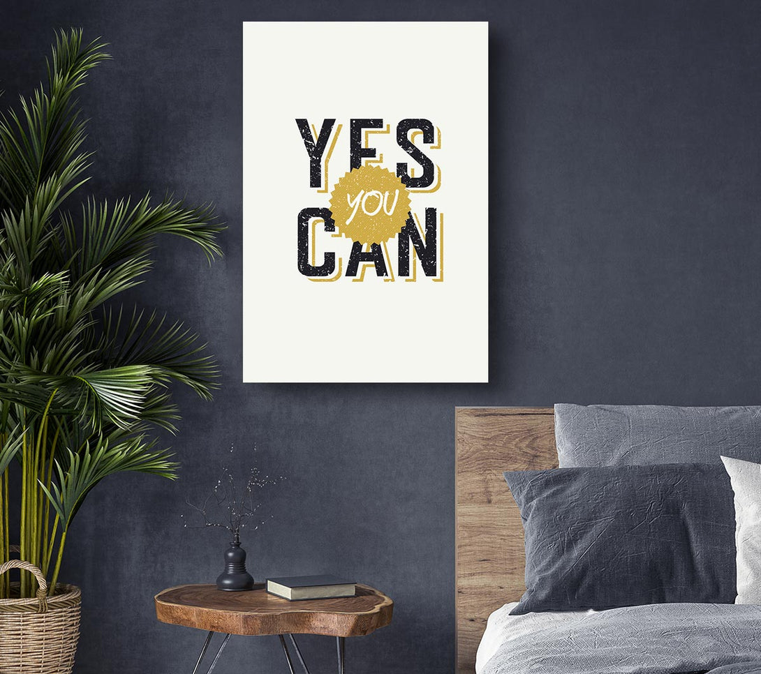 Picture of Yes You Can 2 Canvas Print Wall Art