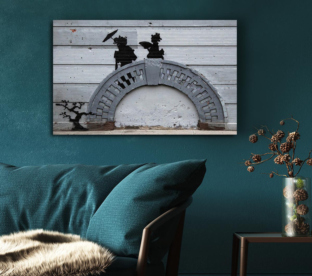 Picture of Geisha Bridge Canvas Print Wall Art