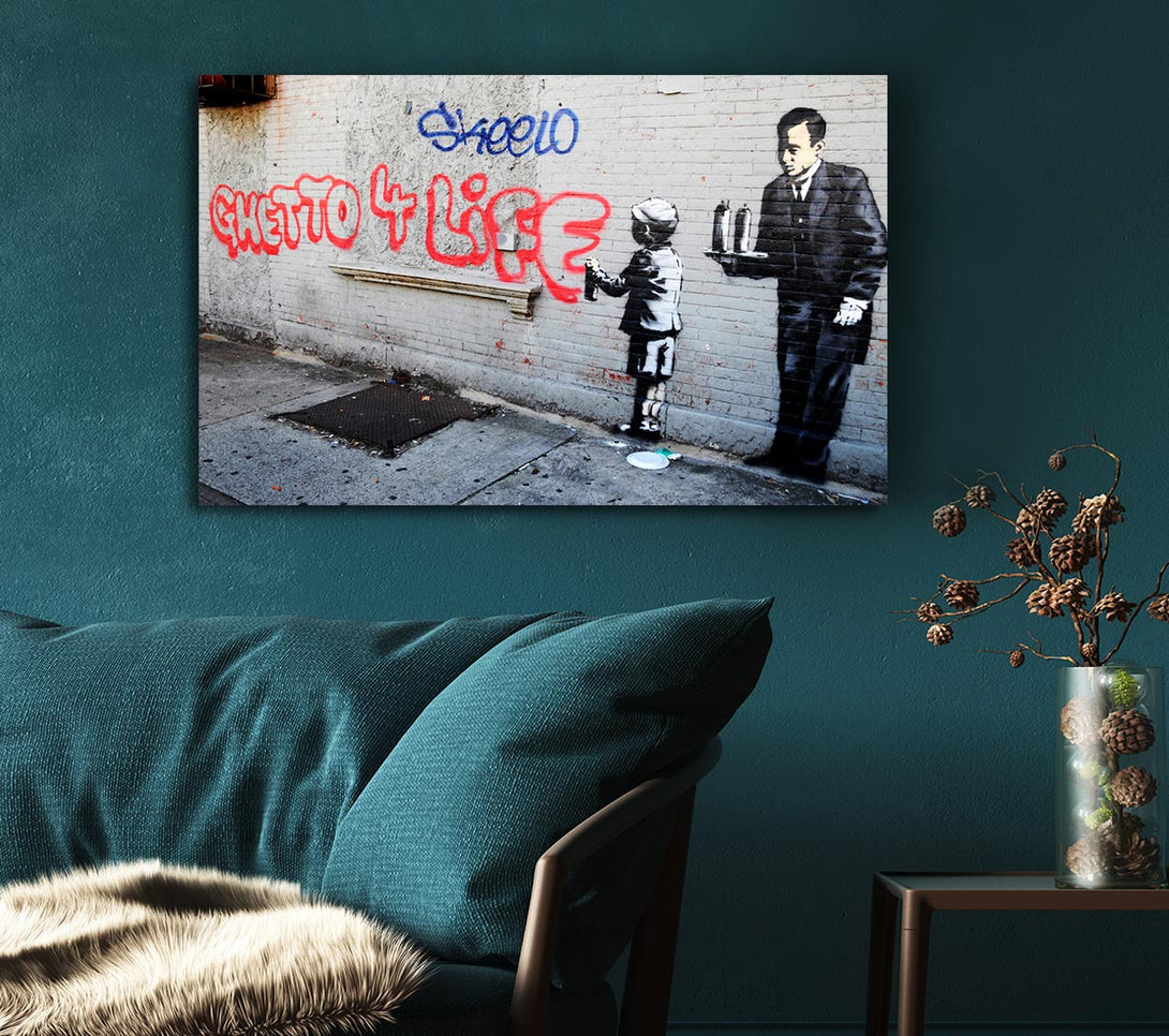 Picture of Ghetto for life Canvas Print Wall Art