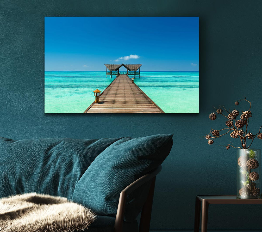 Picture of The bridge to the sea Canvas Print Wall Art