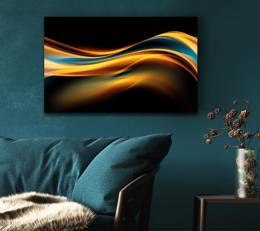 Picture of Flow of liquid light Canvas Print Wall Art