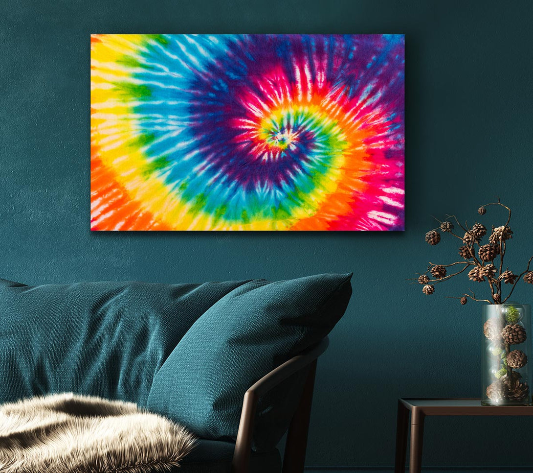 Picture of Spiral water colour Canvas Print Wall Art