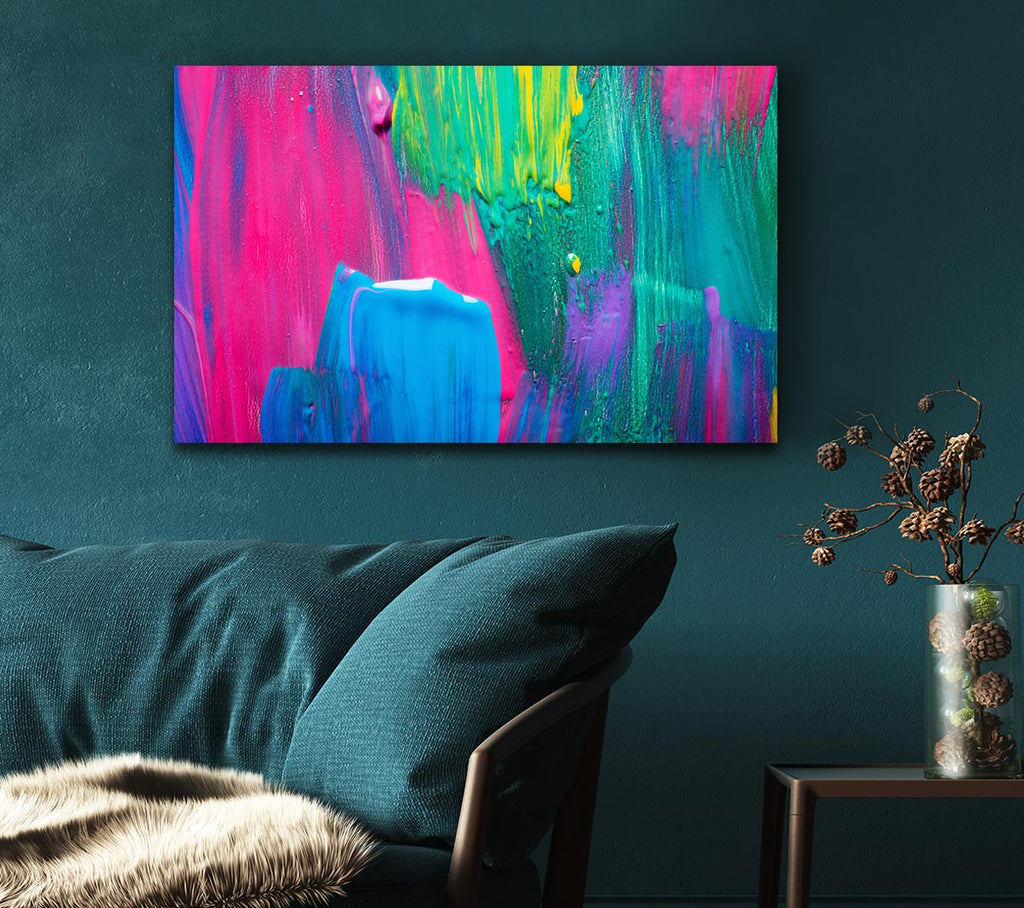 Picture of Bold paint strokes Canvas Print Wall Art