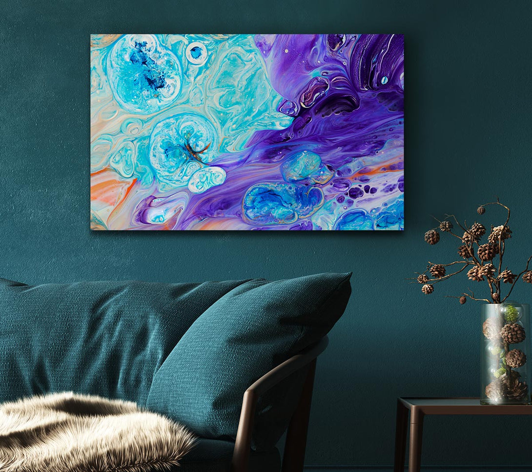 Picture of Bath bomb of colour Canvas Print Wall Art