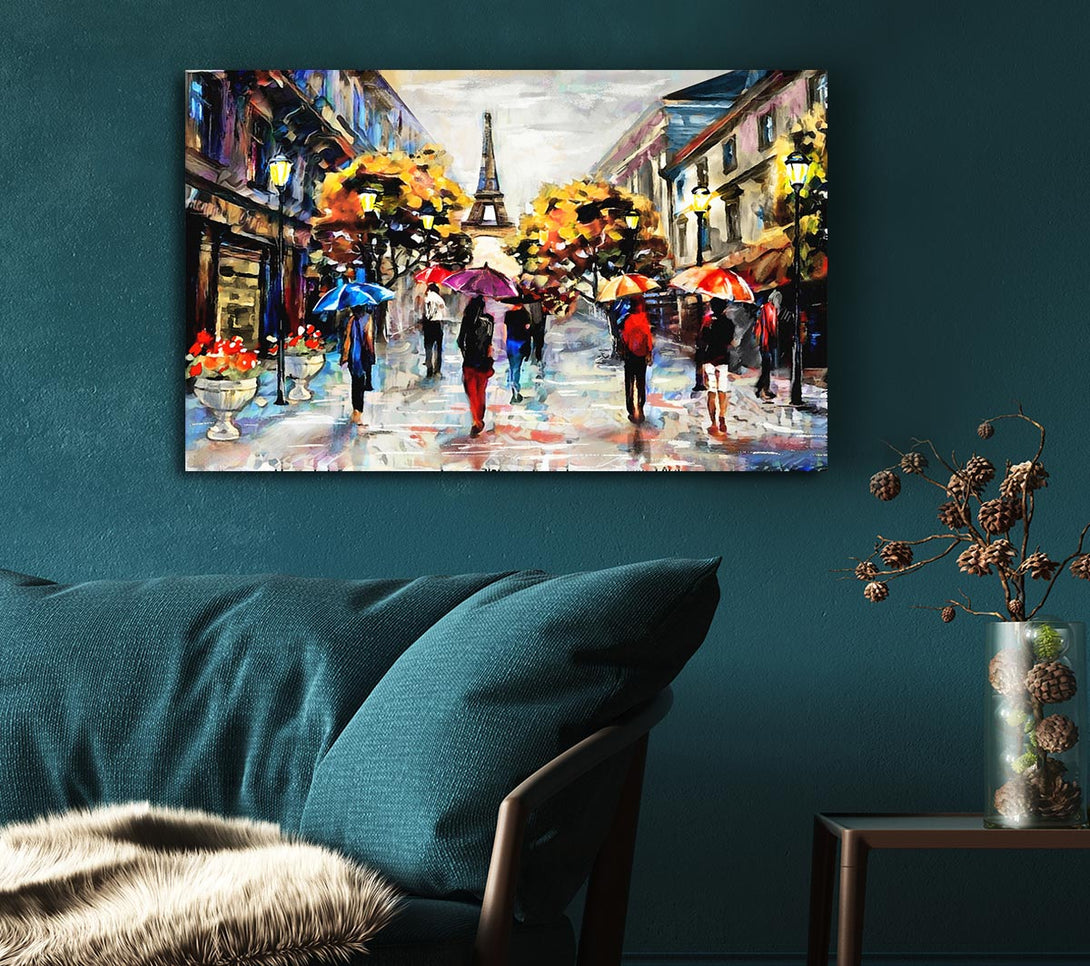  A Canvas Print of Paris In The Morning Canvas Art