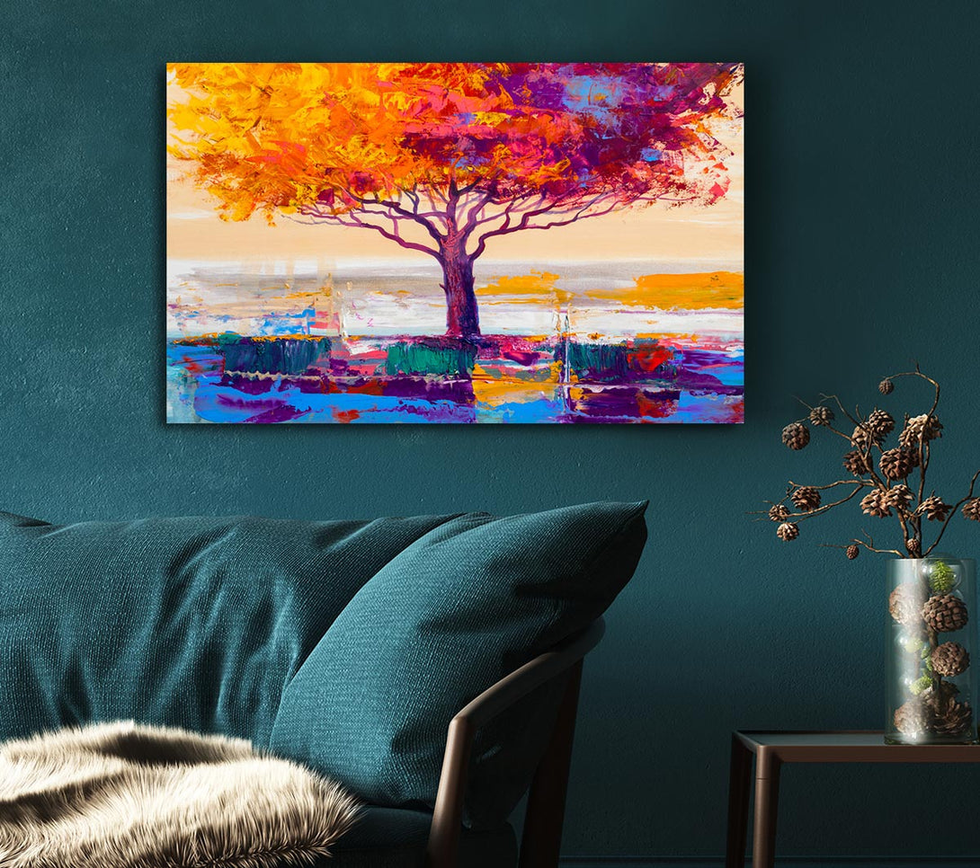 Picture of Close Up Tree Autumnal Canvas Print Wall Art