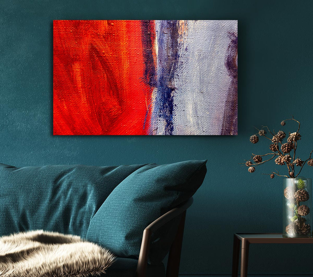 Picture of Red To Grey Canvas Print Wall Art