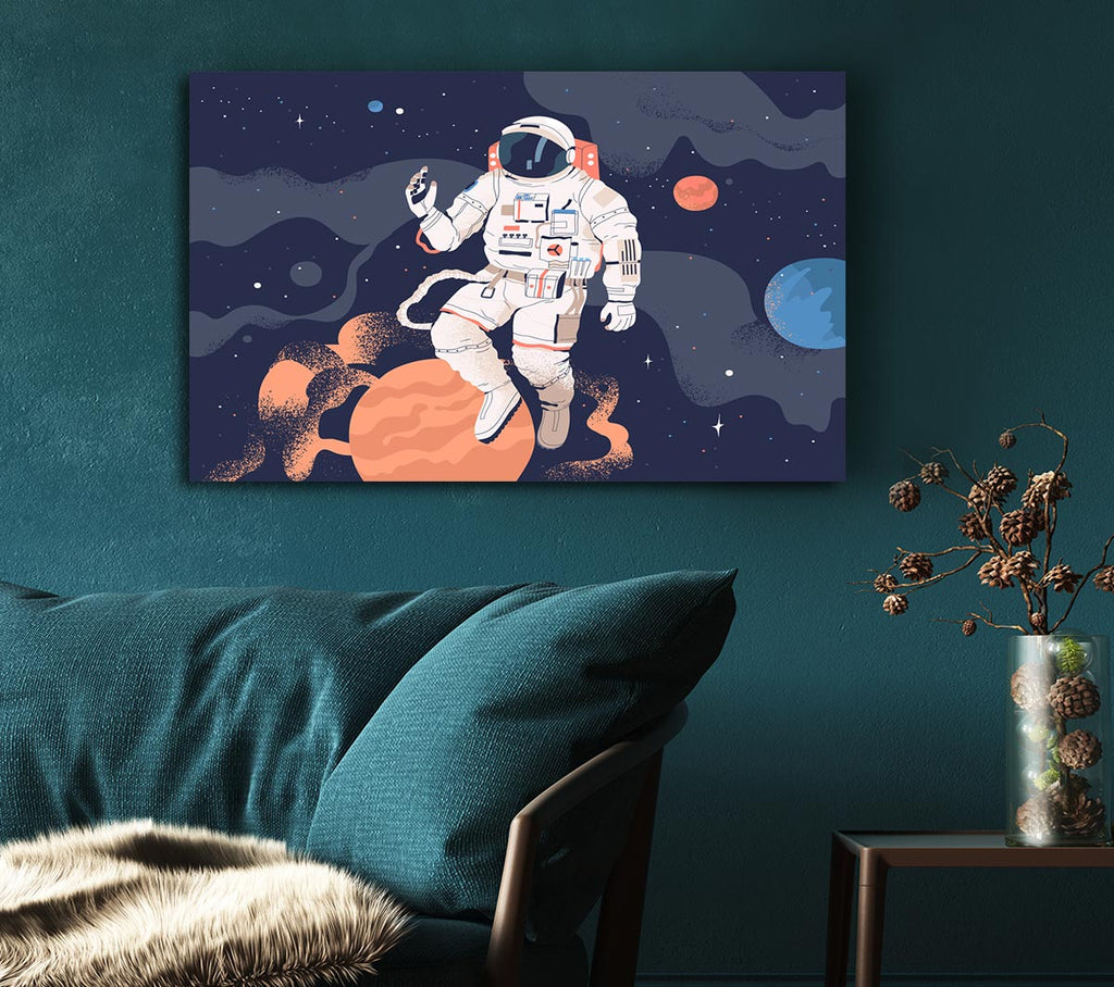 Picture of Space Man Of The Universe Canvas Print Wall Art