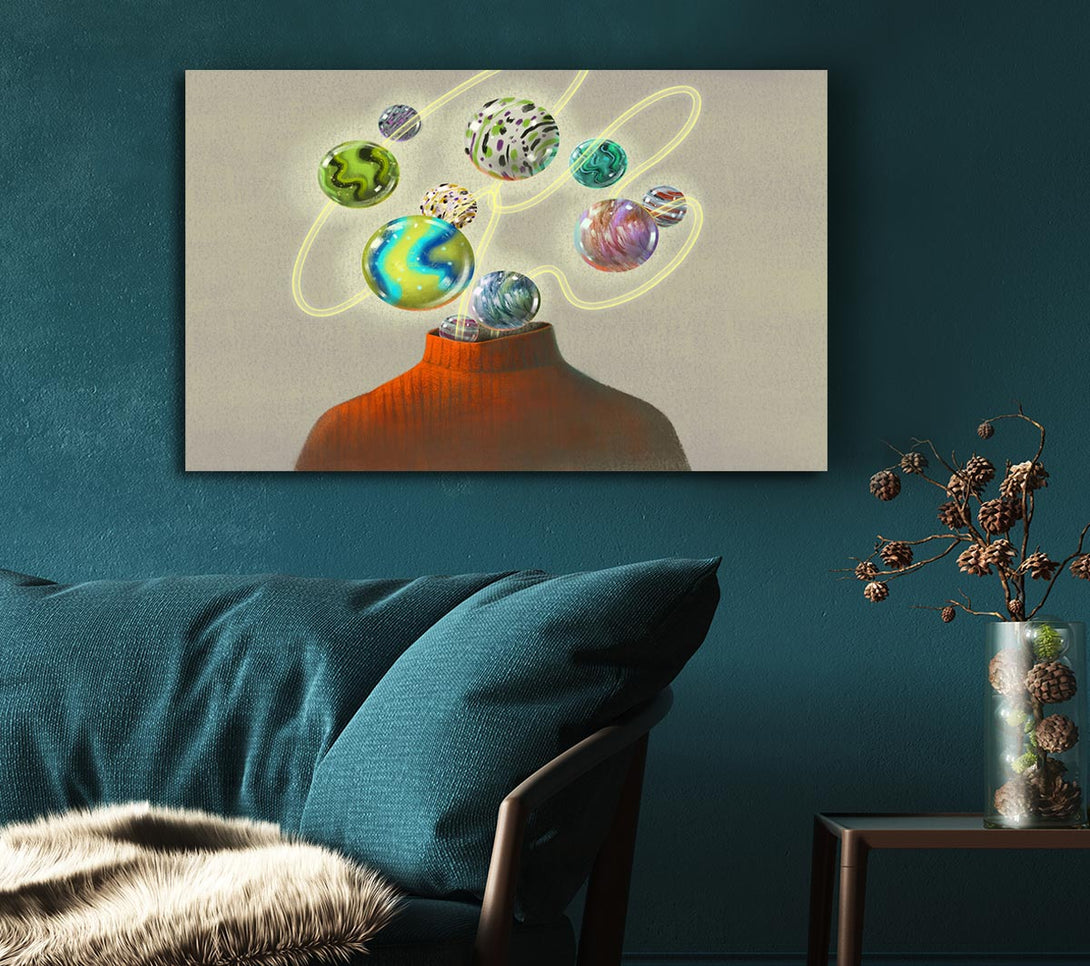 Picture of Head Of The Universe Canvas Print Wall Art