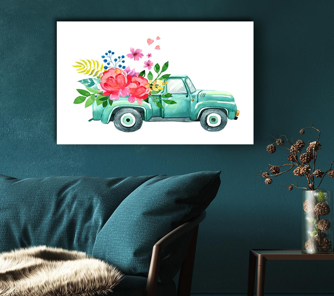 Picture of Pick Up Flowers Canvas Print Wall Art