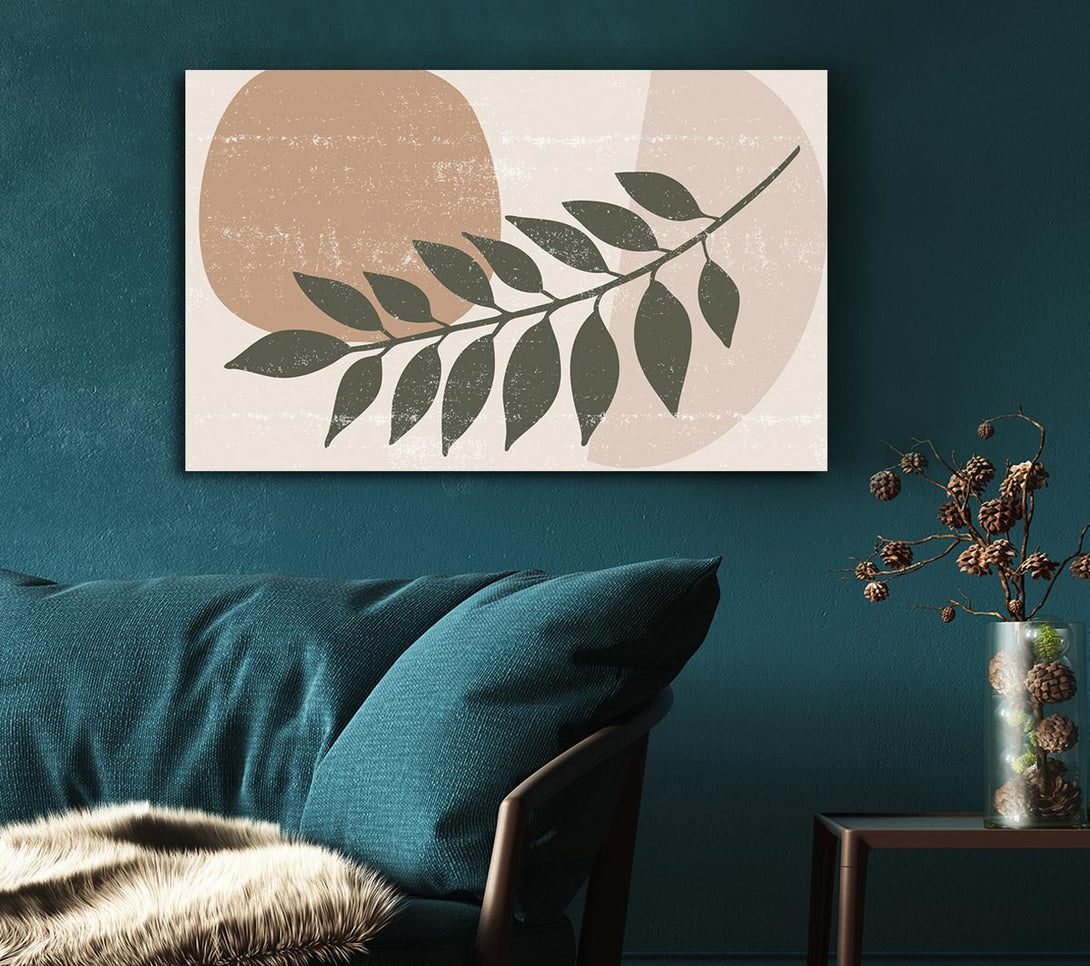 Picture of Leaf Of Modern Art Canvas Print Wall Art