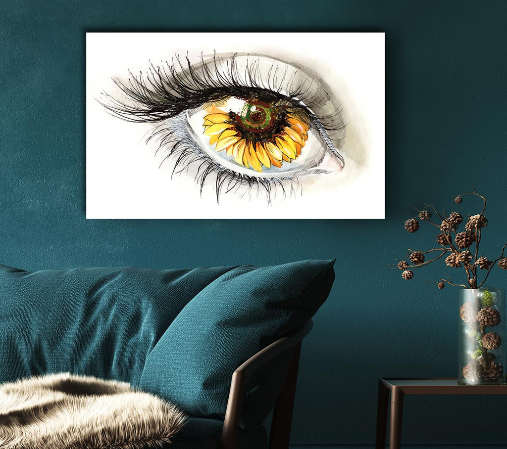 Picture of The Golden Eye Canvas Print Wall Art