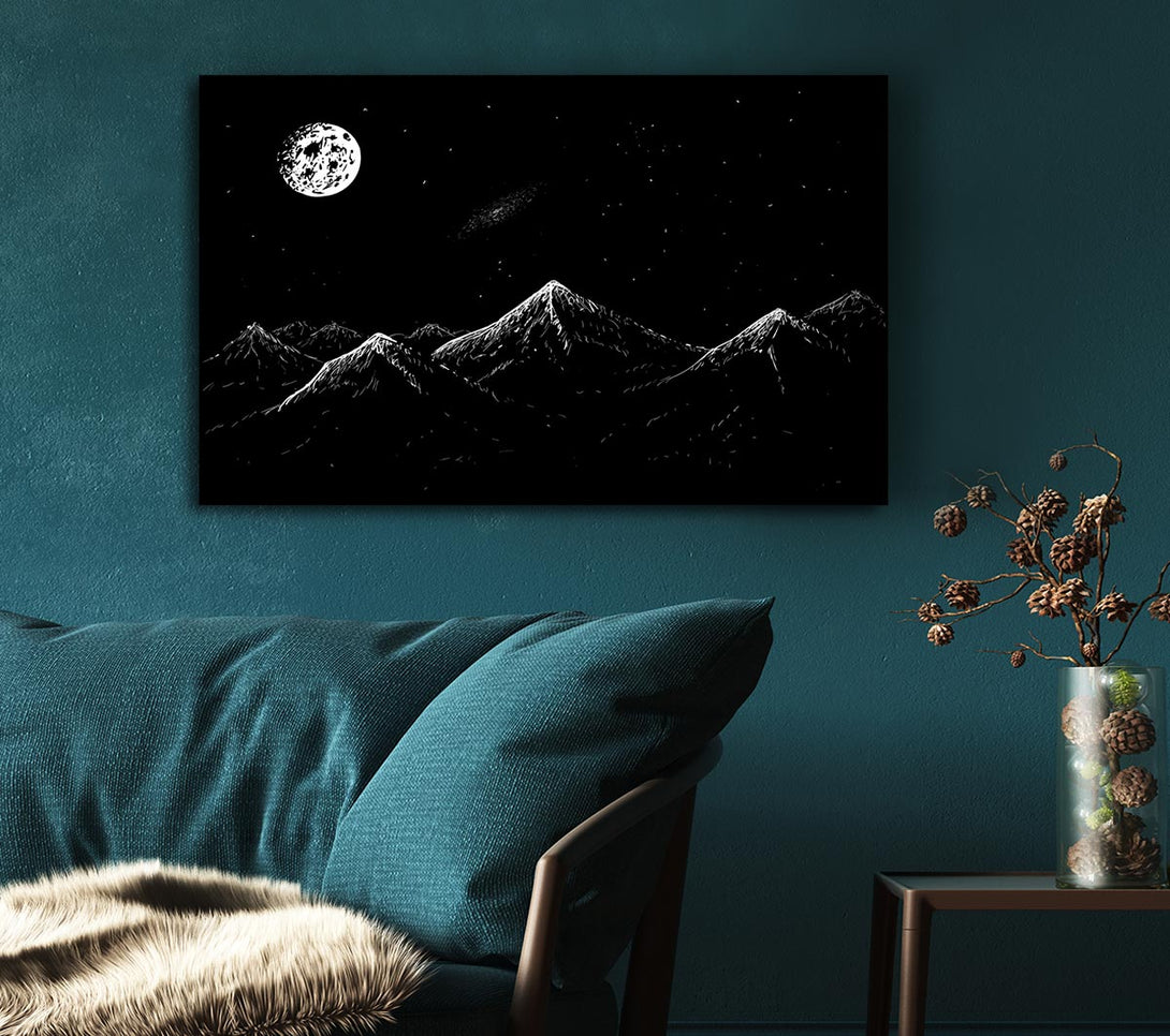 Picture of The Dark Side Of The Planet Canvas Print Wall Art