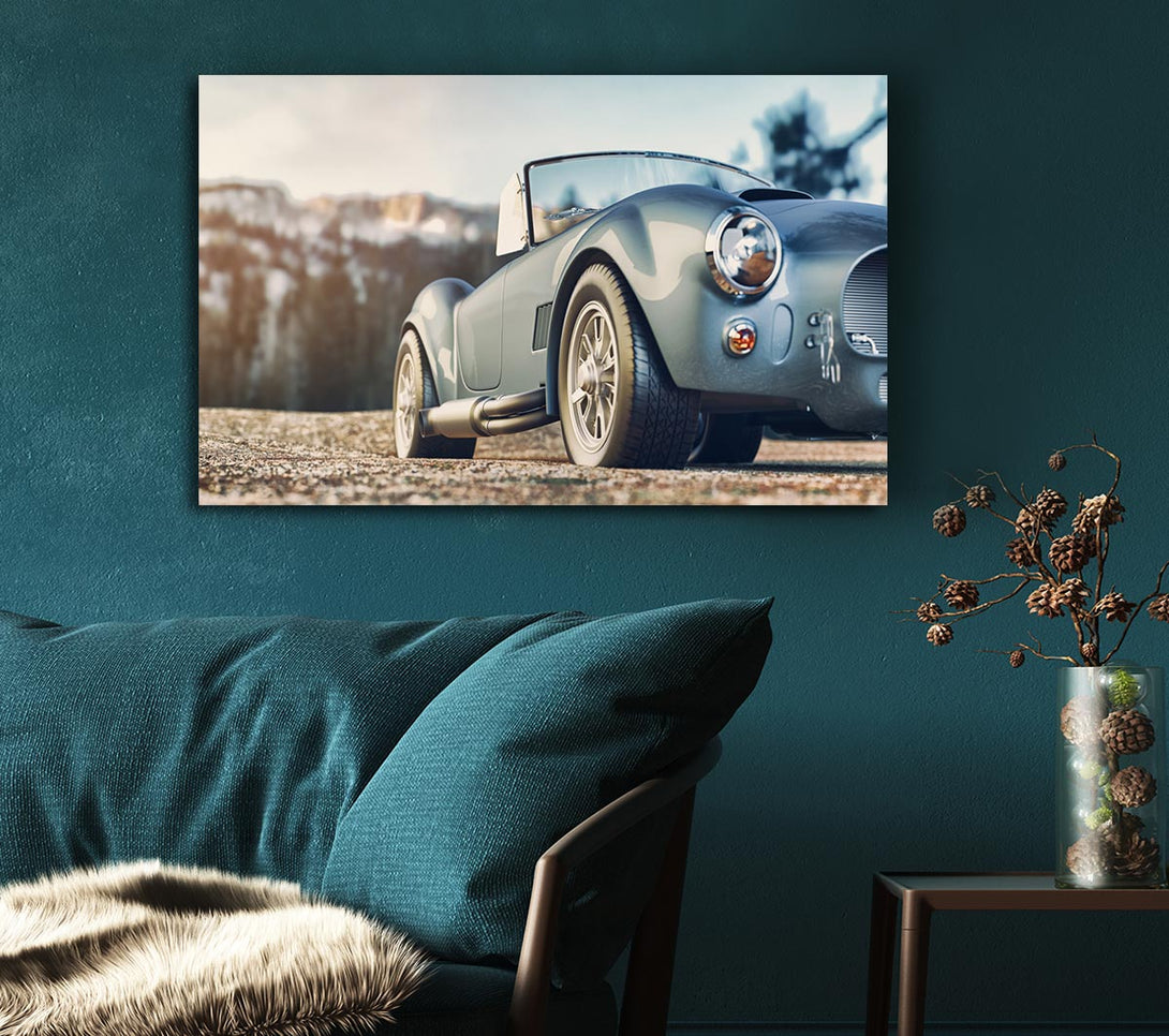 Picture of Classic Sports Car Stance Canvas Print Wall Art