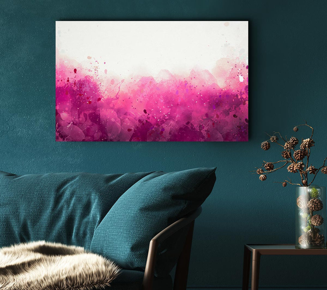 Picture of Pink Blushes Of Colour Canvas Print Wall Art