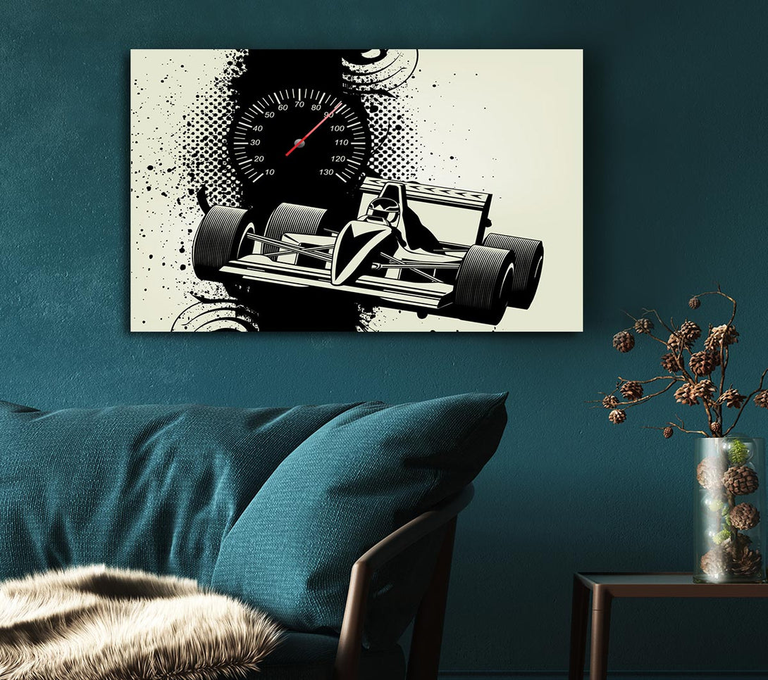 Picture of The F1 Time Trial Canvas Print Wall Art