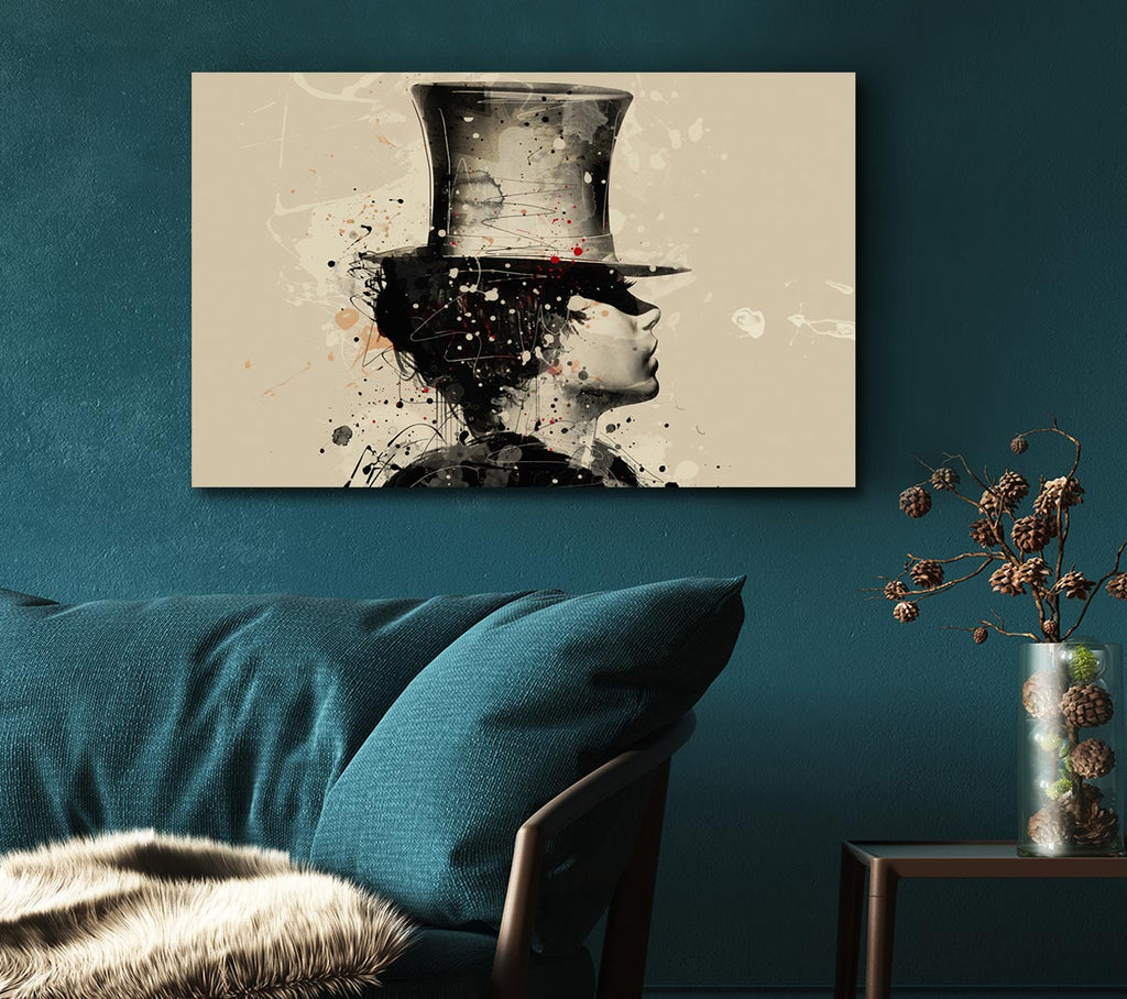 Picture of Top Hat Royalty Canvas Print Wall Art