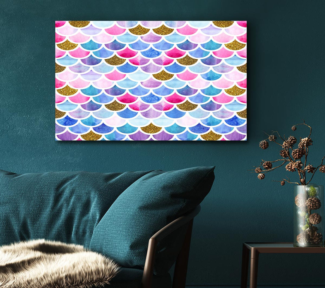 Picture of Mermaid Scales Canvas Print Wall Art