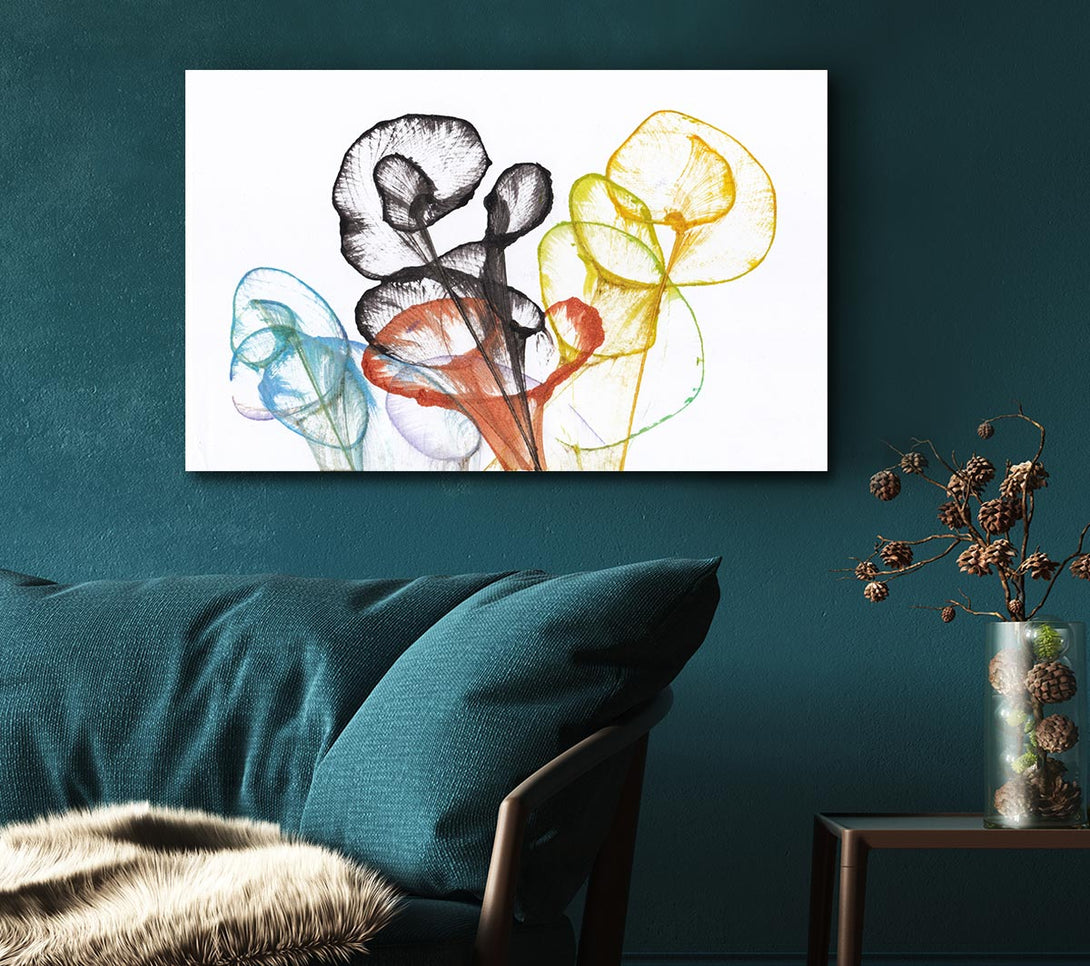 Picture of The Abstract Ink In Water Canvas Print Wall Art