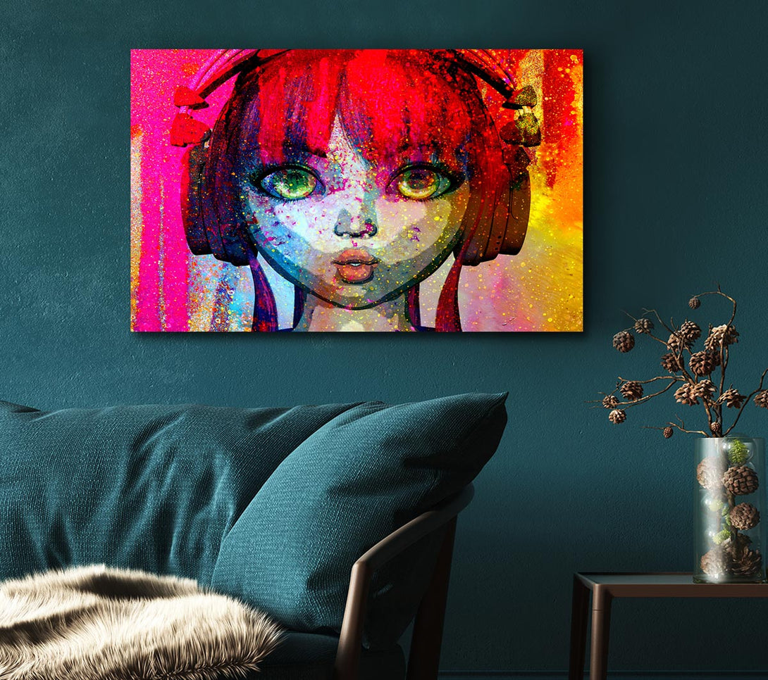 Picture of Dj Urban Woman Canvas Print Wall Art