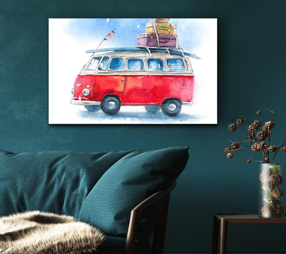 Picture of Delightful Camper Canvas Print Wall Art