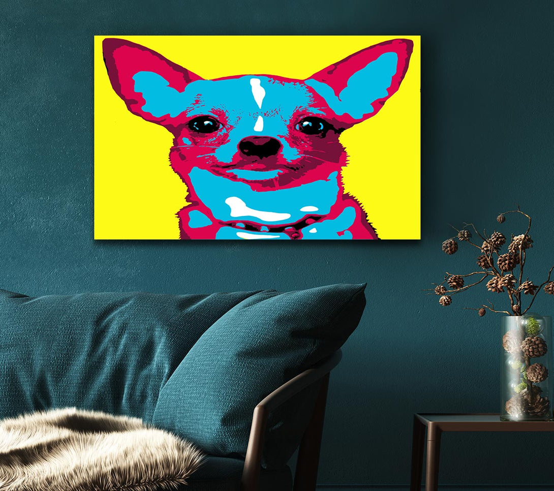 Picture of The Pop Art Chihuahua Canvas Print Wall Art