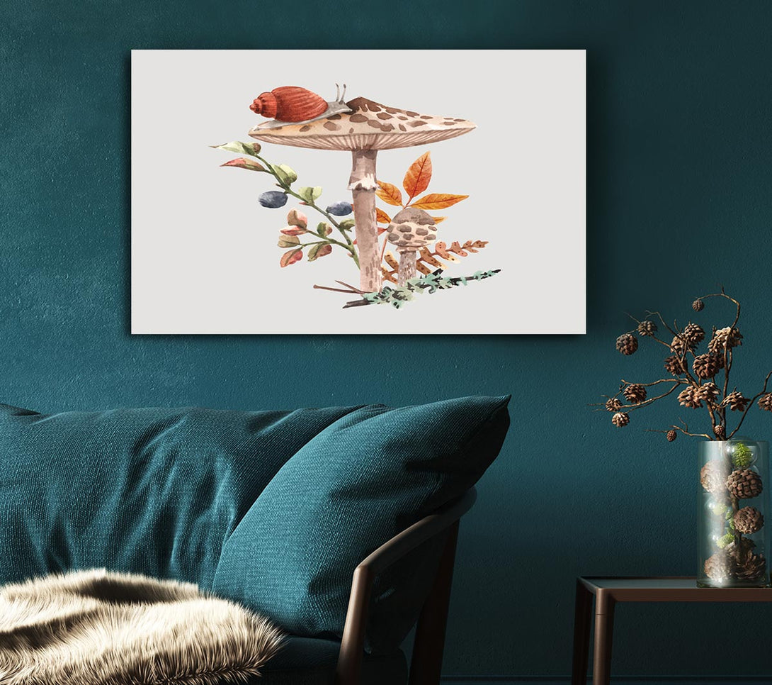 Picture of The Lone Toadstool Canvas Print Wall Art