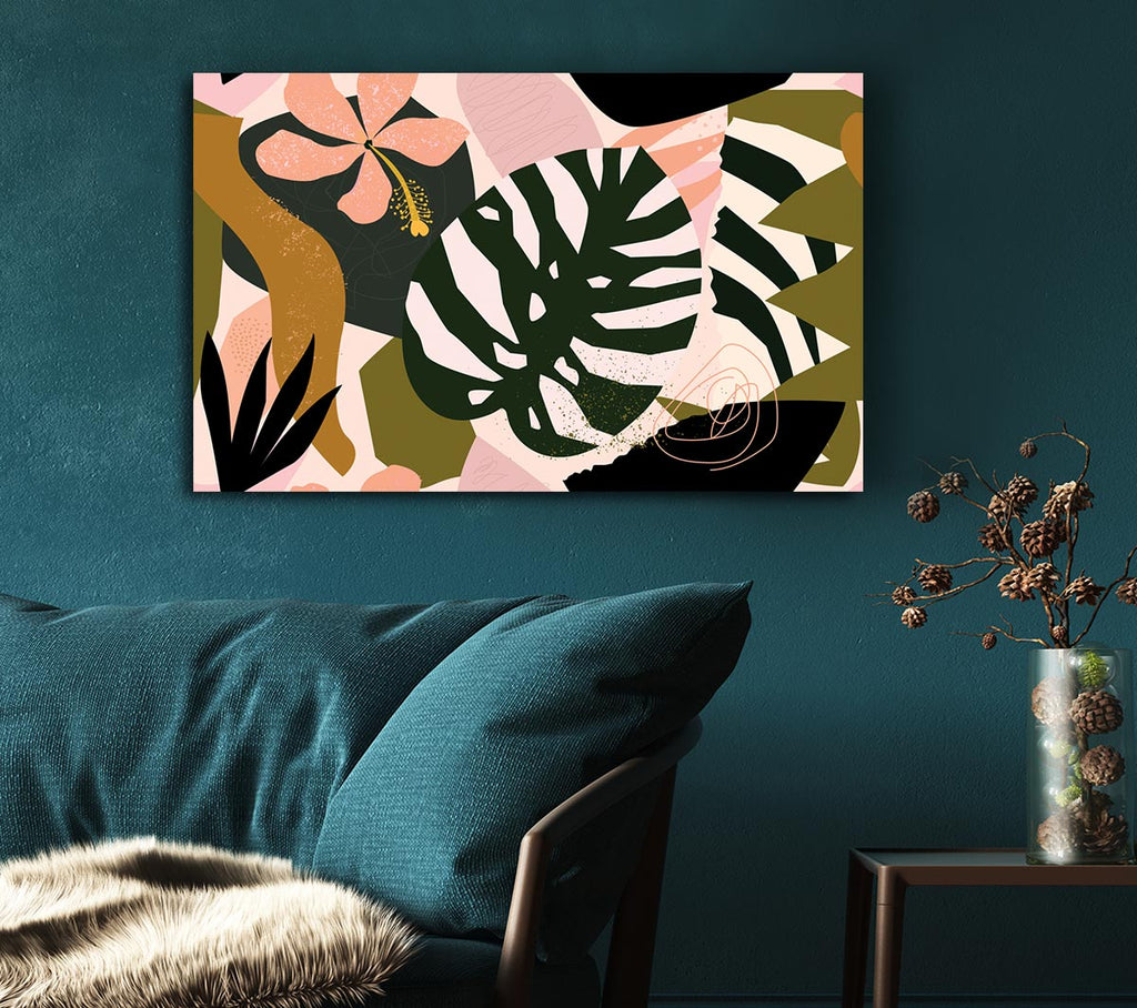 Picture of Swiss Cheese Plant Decor Canvas Print Wall Art