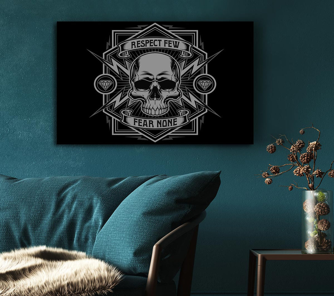 Picture of Respect Few Fear None Canvas Print Wall Art