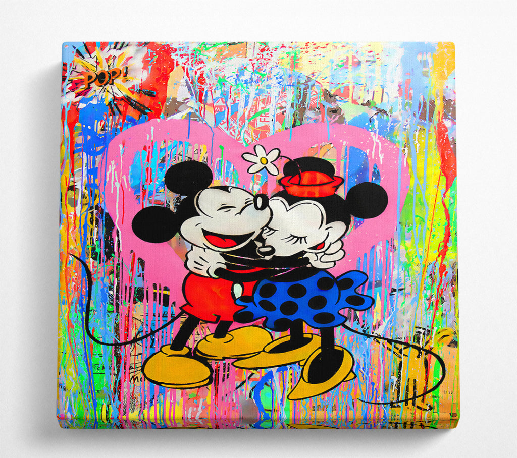 A Square Canvas Print Showing Your Favourite Mice Square Wall Art