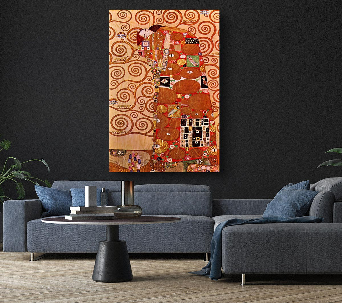  A Canvas Print of Klimt Embrace Canvas Art