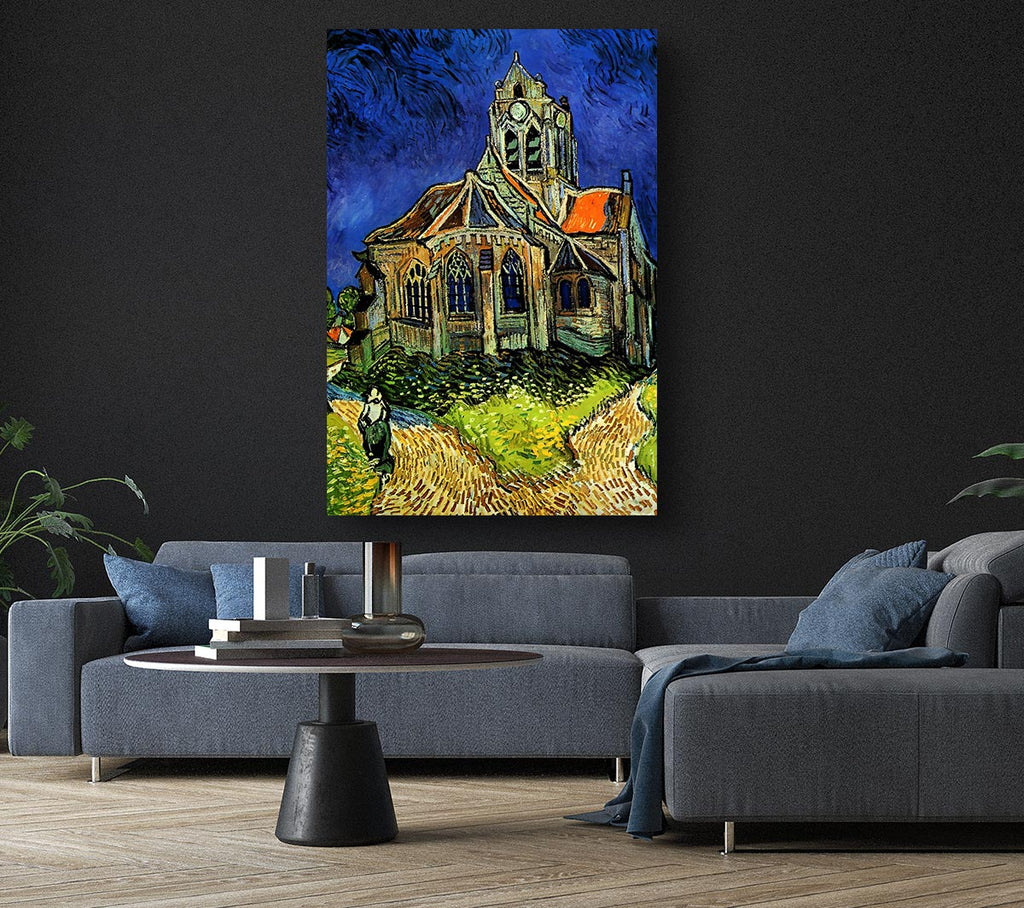 Picture of Van Gogh The Church At Auvers Canvas Print Wall Art