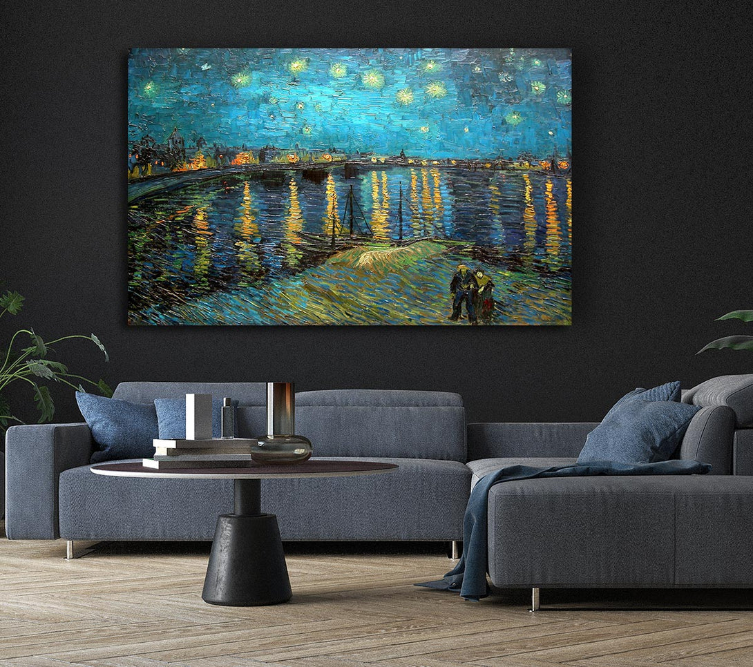  A Canvas Print of Van Gogh Starry Night Over The Rhone Canvas Print