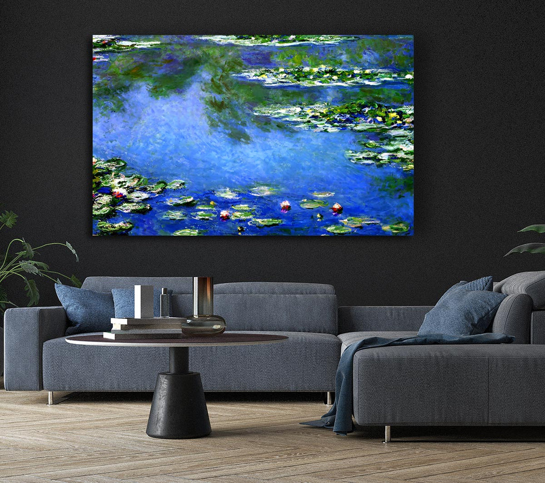 Picture of Monet Water Lilies In Monets Garden Canvas Print Wall Art