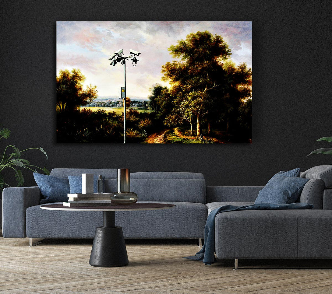 Picture of Countryside Cctv Canvas Print Wall Art