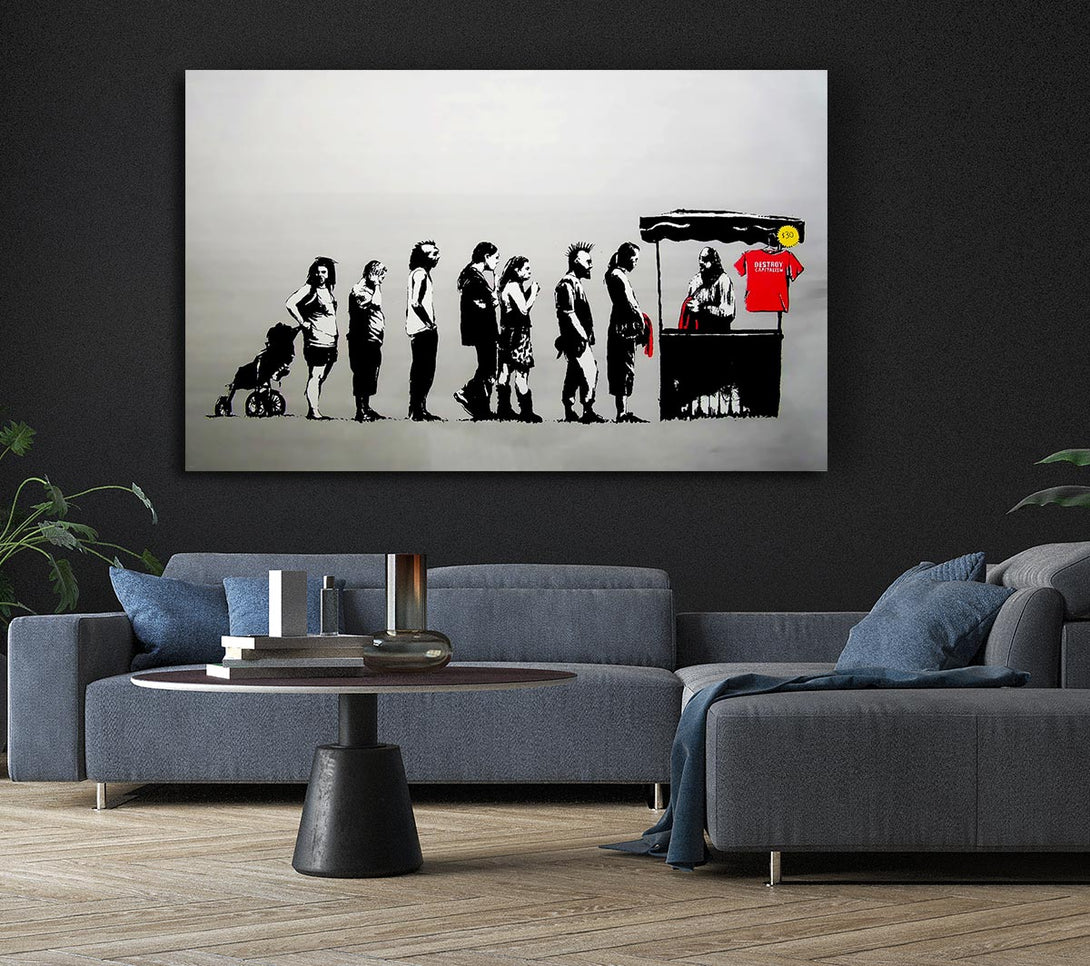 Picture of Destroy Capitalism Canvas Print Wall Art